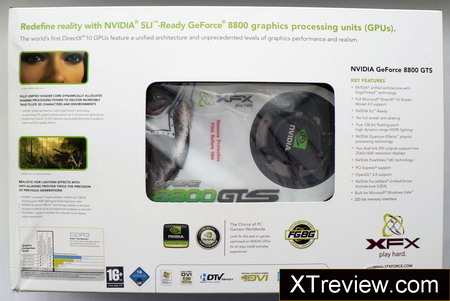 XFX GeForce 8800 GTS 640 Mb DDR3 box