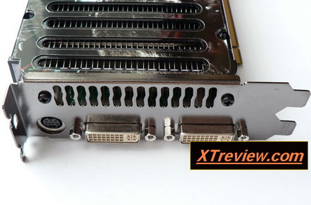 XFX GeForce 8800 GTS 640 Mb DDR3 rear pannel