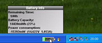 Notebook batteryInfo