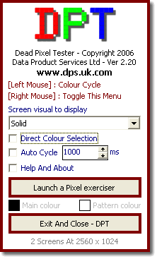 Dead Pixel Tester v.2.50