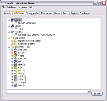 OpenGL Extension Viewer v.3.03