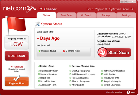 NTcom3 PC Cleaner 10.9.4