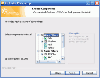 XP Codec Pack v.2.3.7